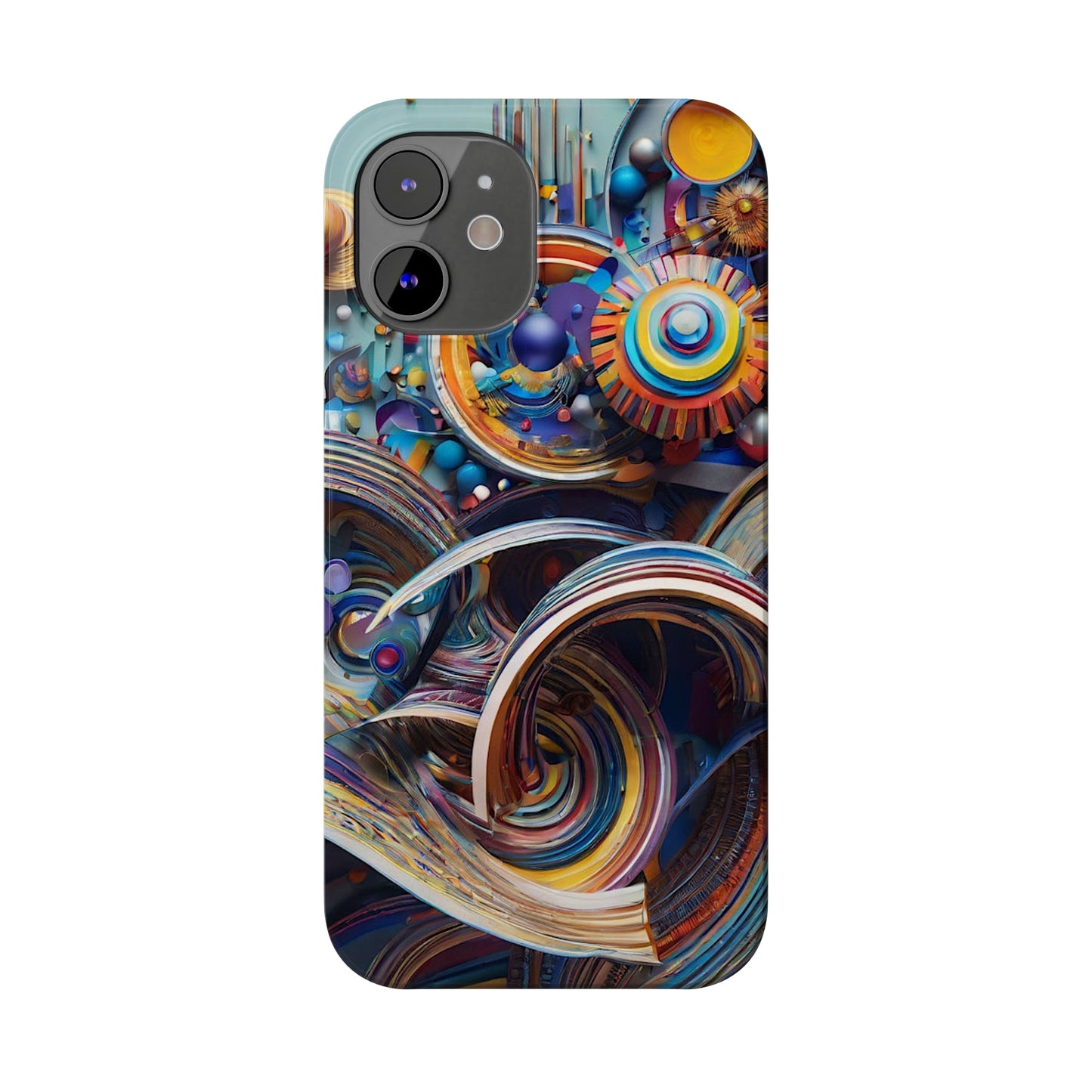 Abstract Gears Slim Phone Case - Colorwink