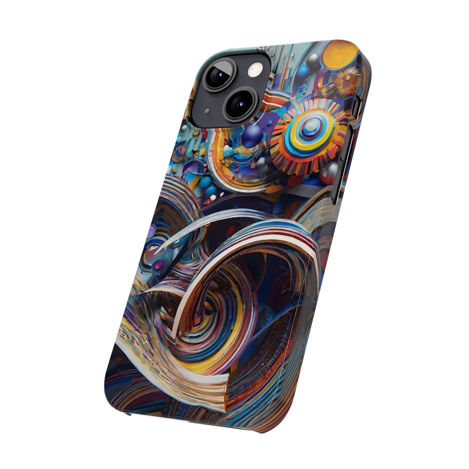 Abstract Gears Slim Phone Case - Colorwink