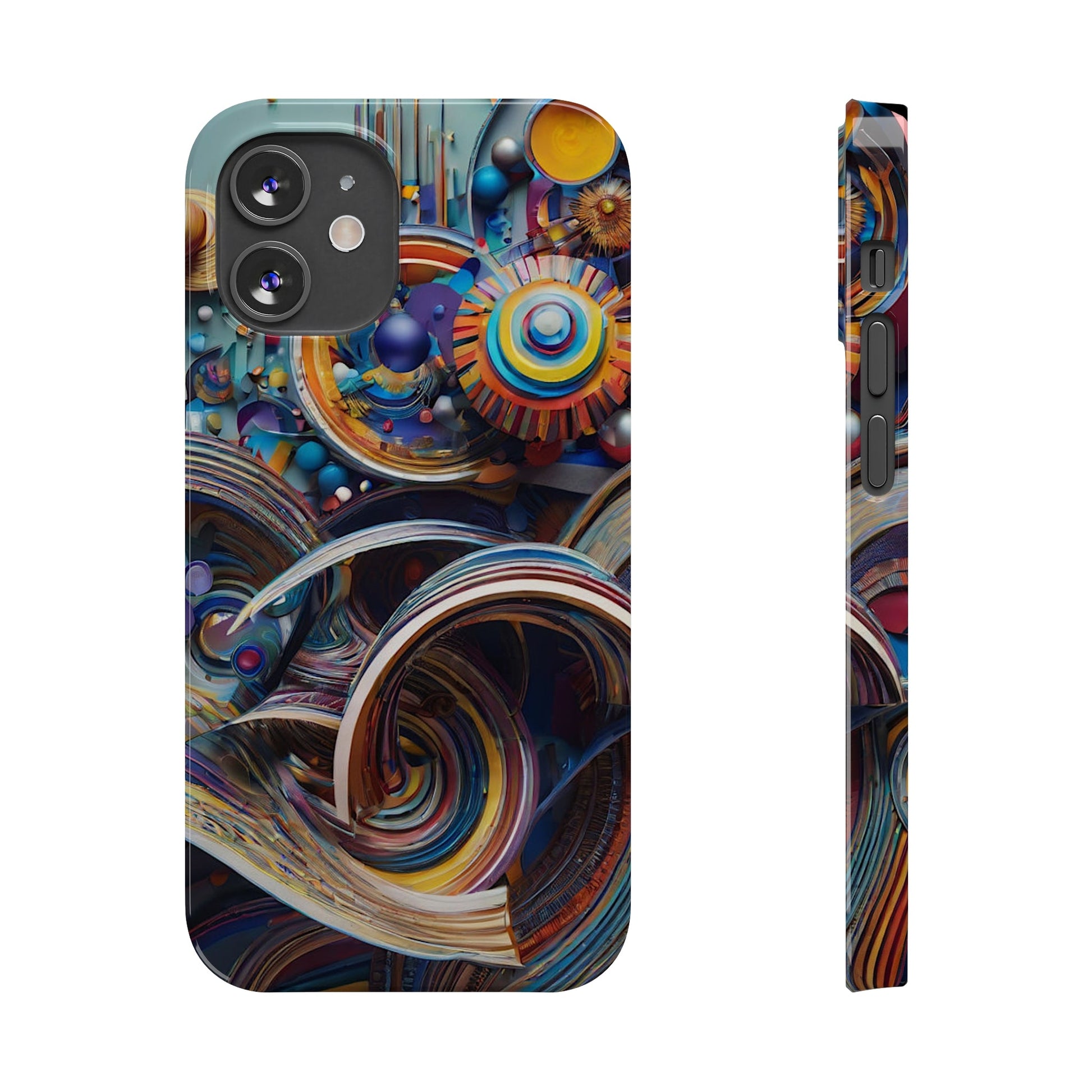 Abstract Gears Slim Phone Case - Colorwink