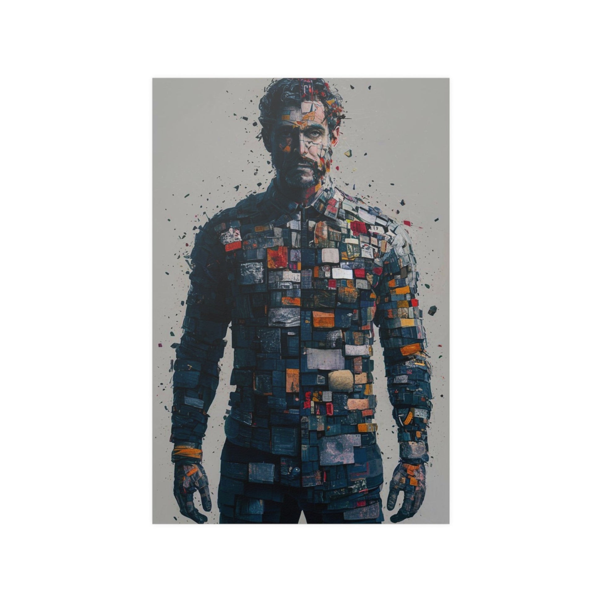 Abstract Man Mural Poster - Colorwink