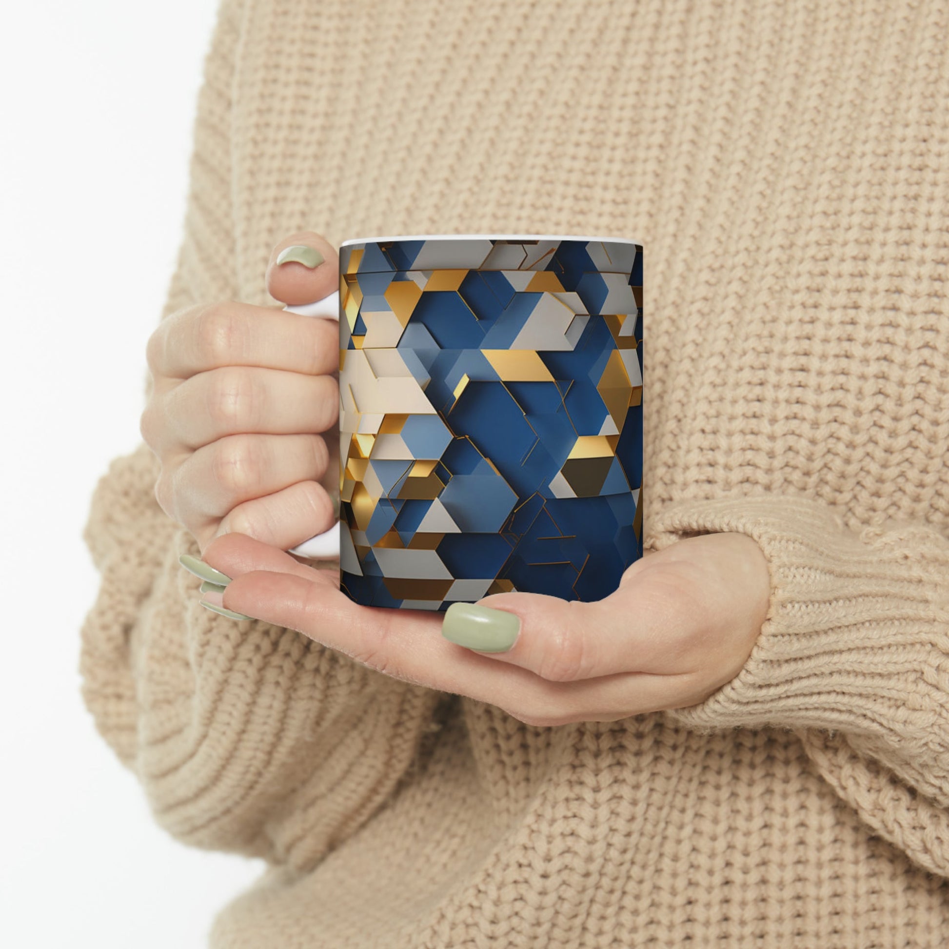 Abstract Tiled Coffee Mug - Colorwink