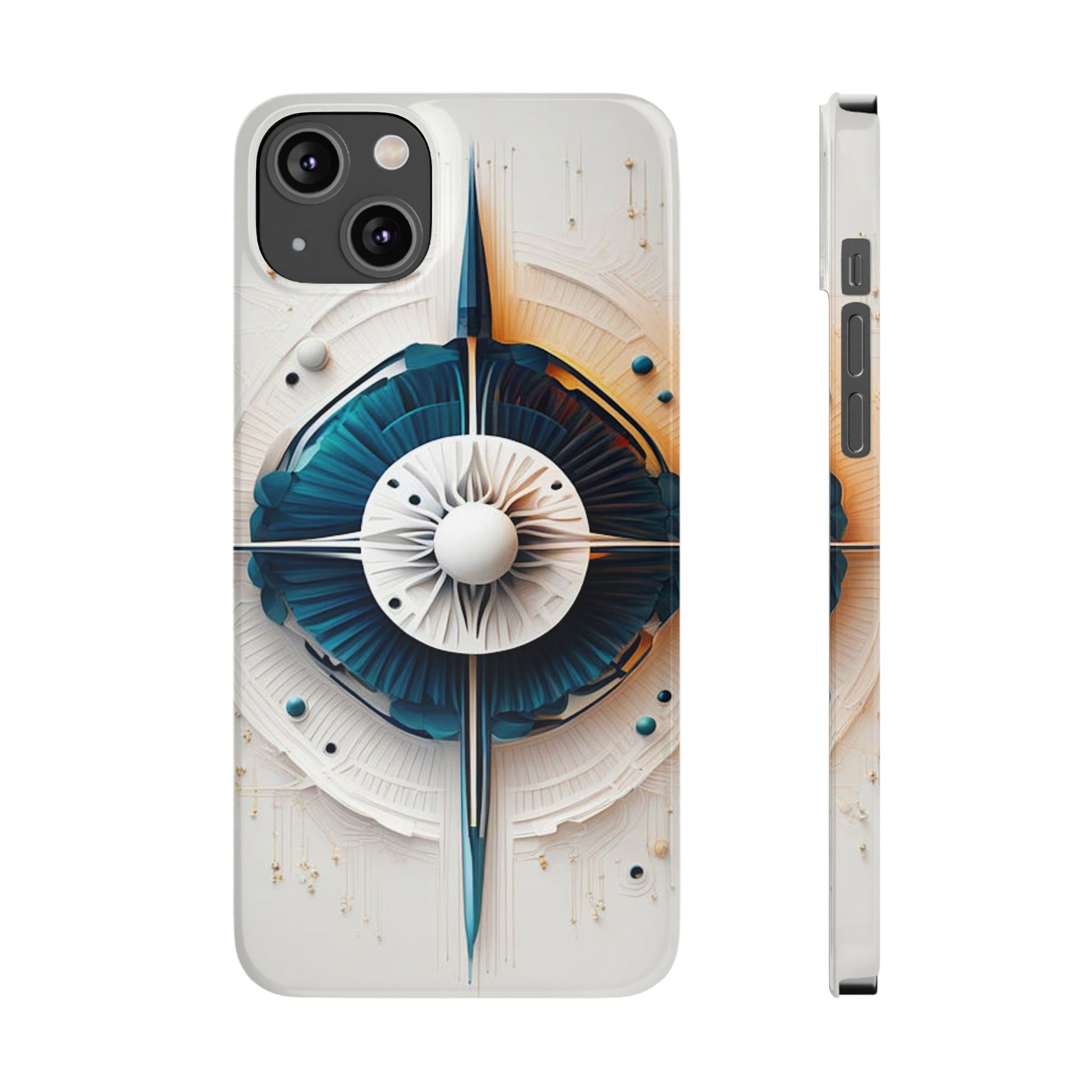 Abstract Top Slim Phone Case - Colorwink