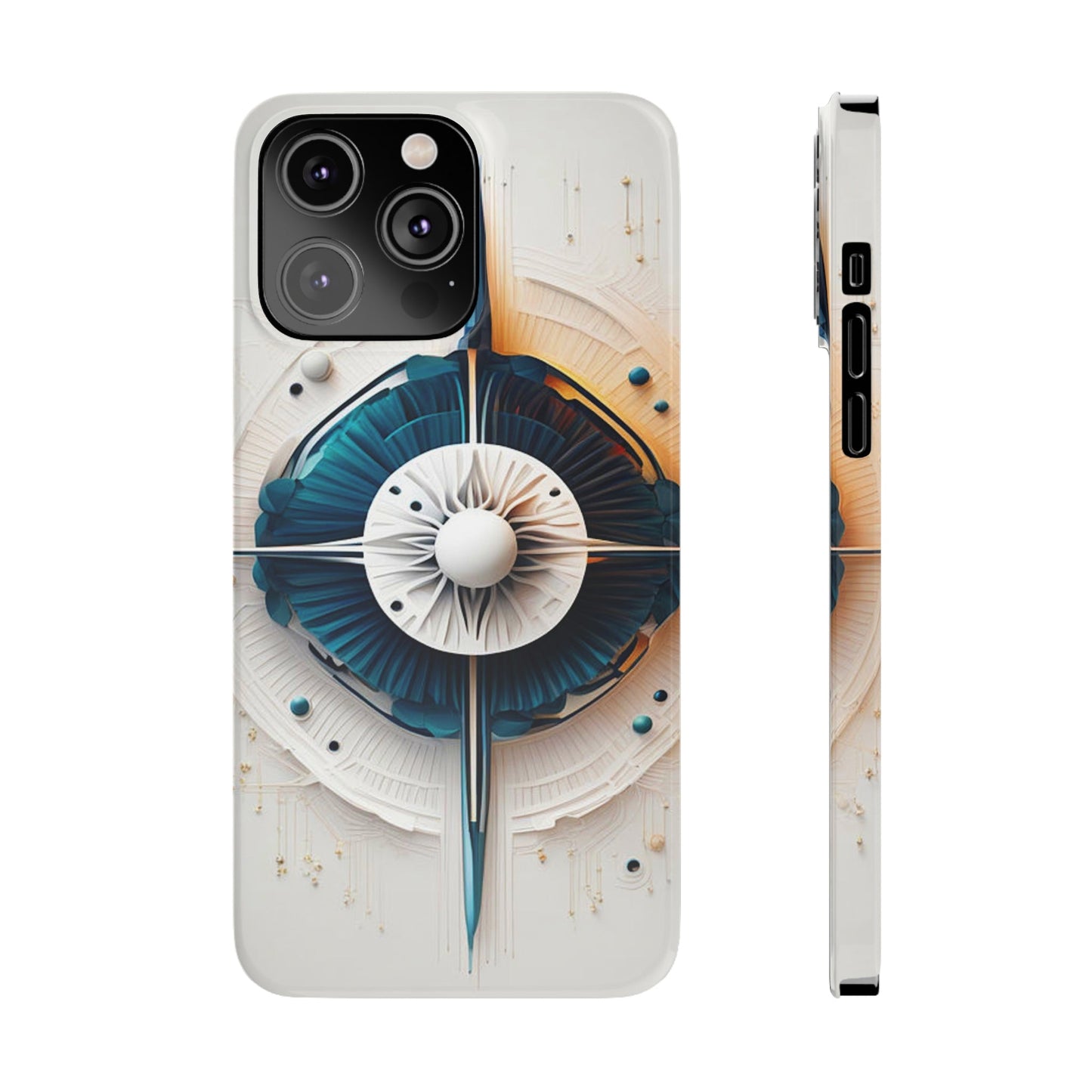 Abstract Top Slim Phone Case - Colorwink