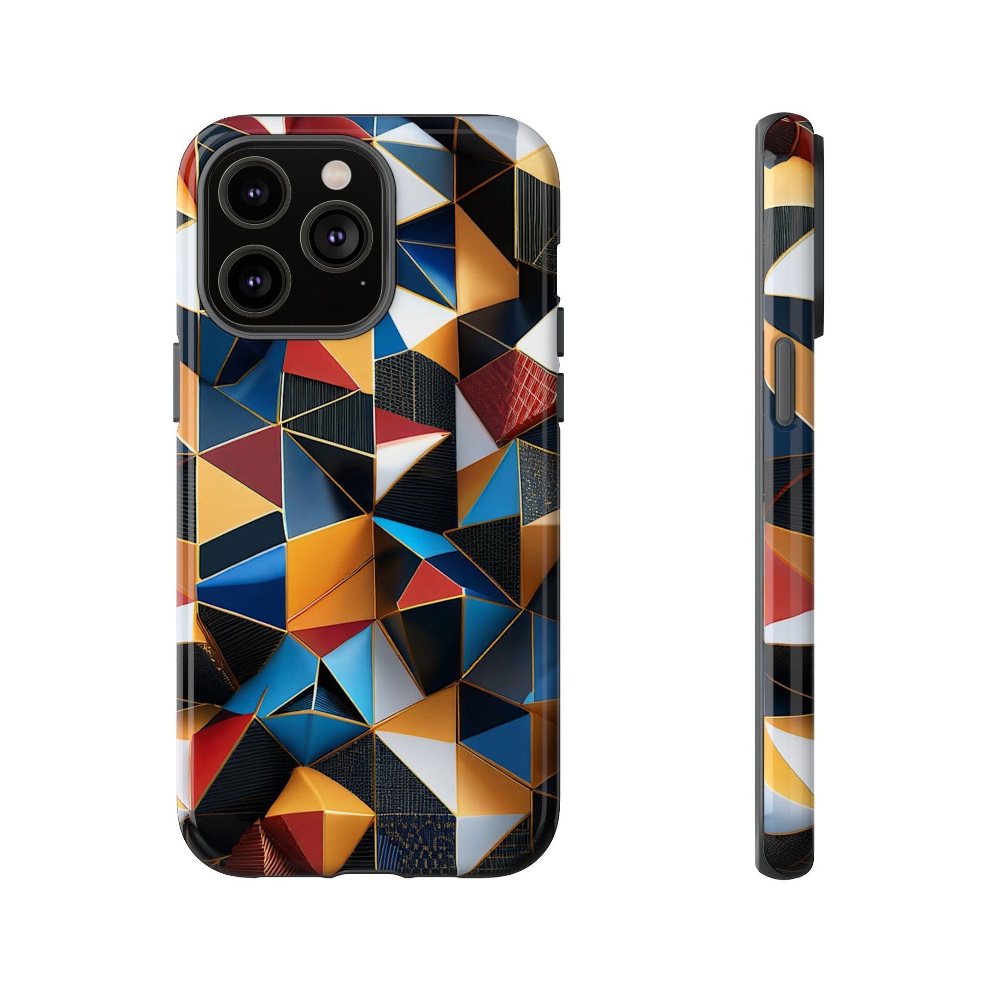 Abstract Tripattern Tough Case - Colorwink