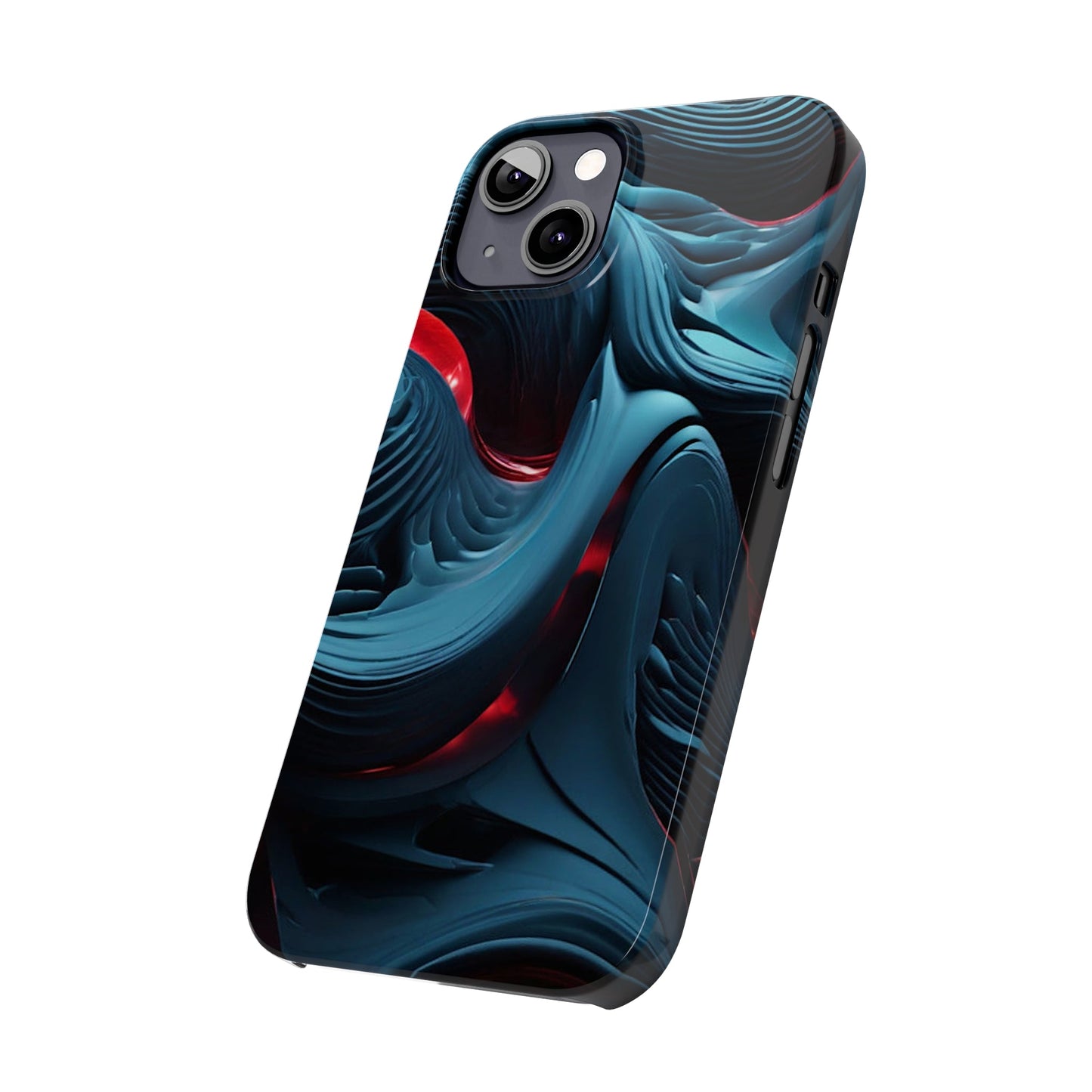 Abstract Waves Slim Phone Case - Colorwink