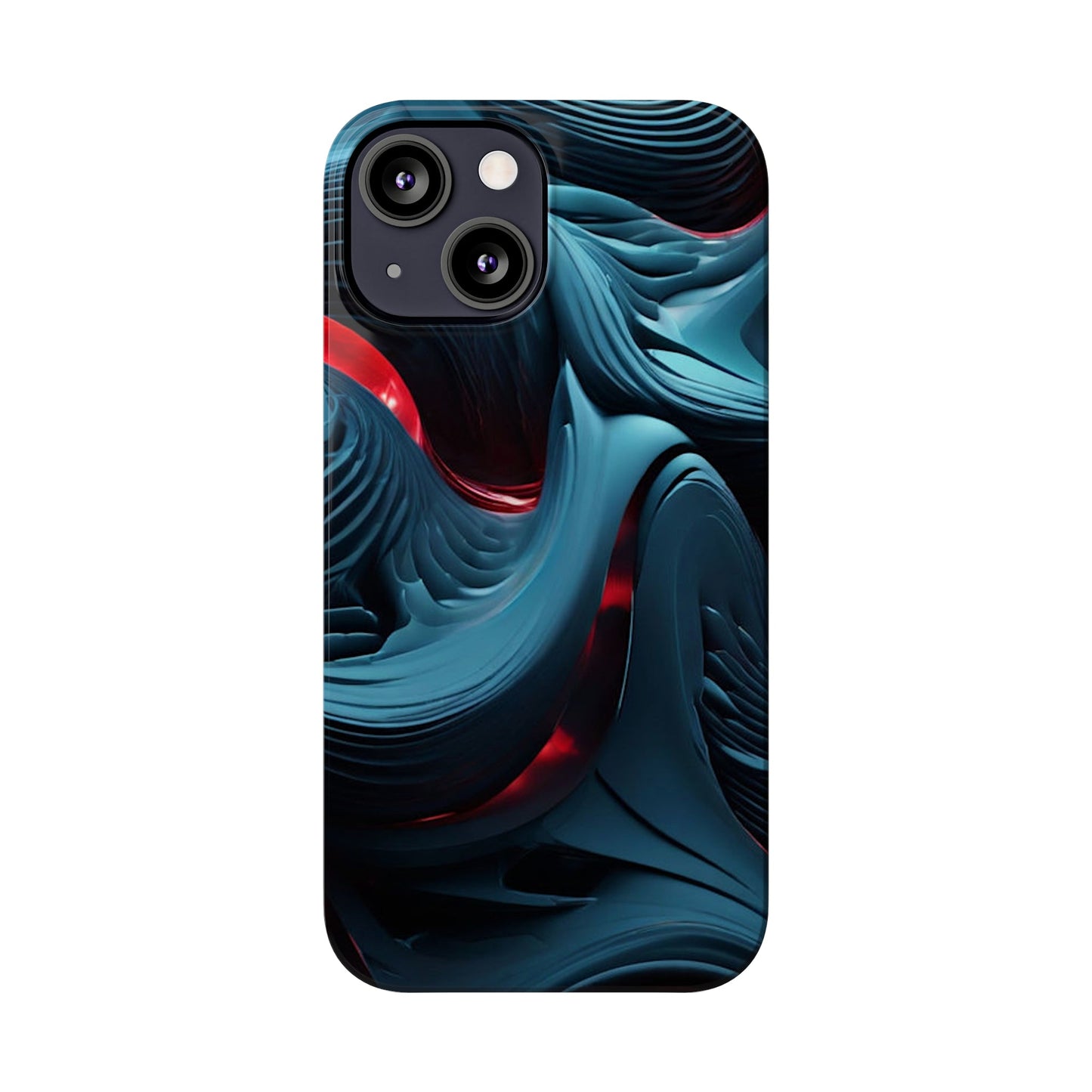 Abstract Waves Slim Phone Case - Colorwink