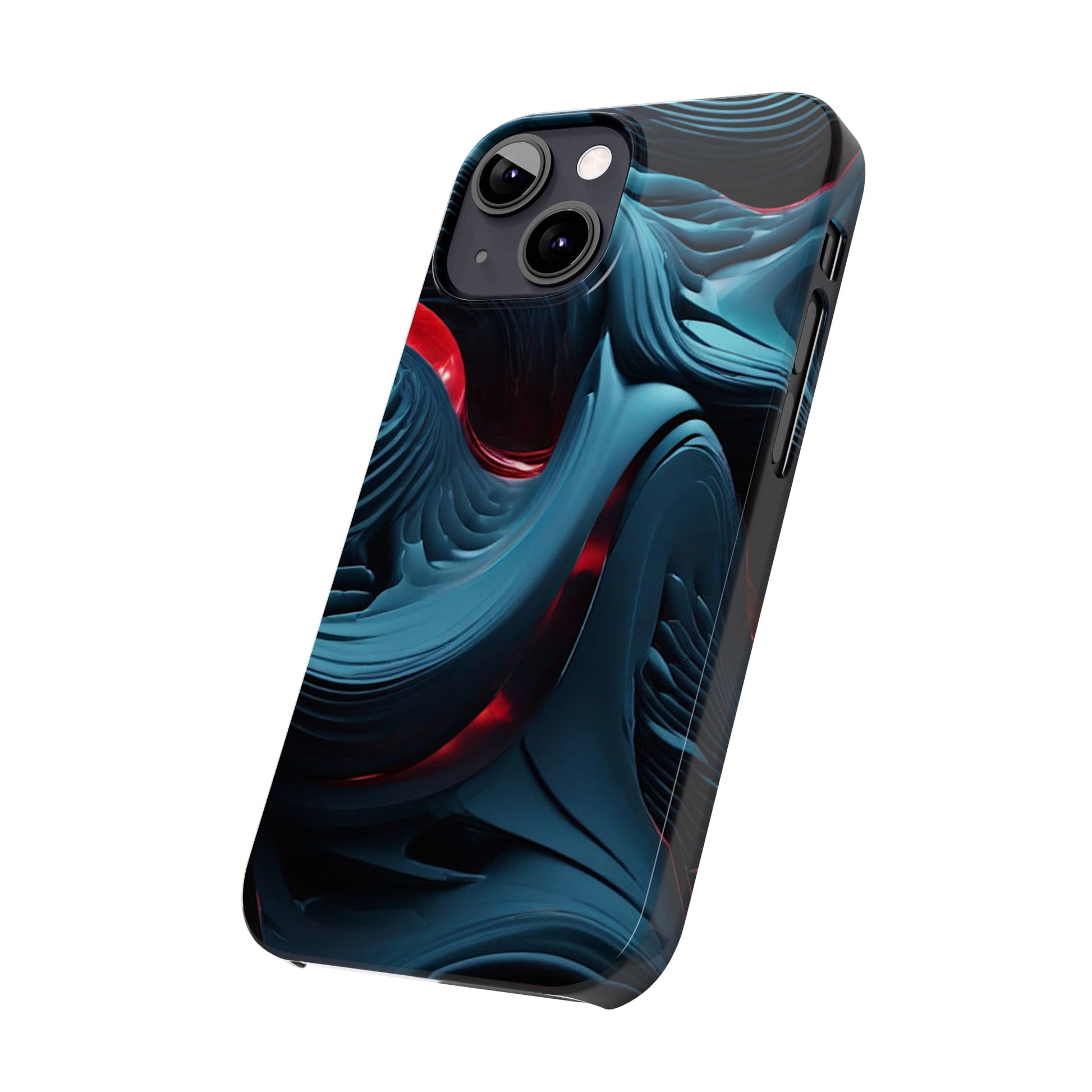 Abstract Waves Slim Phone Case - Colorwink