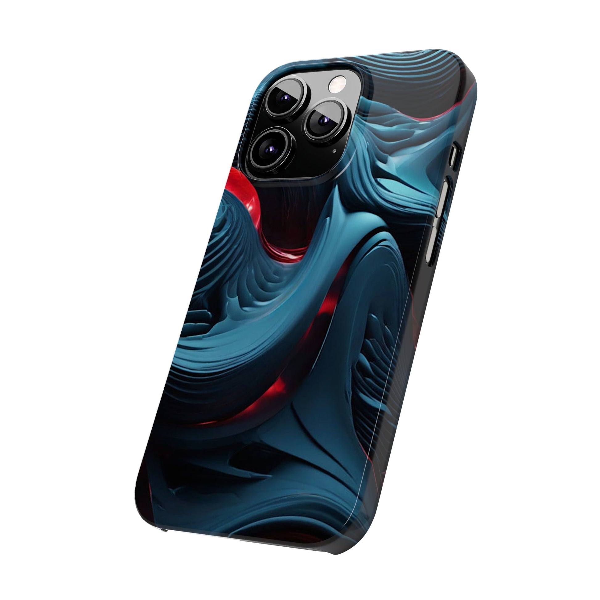 Abstract Waves Slim Phone Case - Colorwink