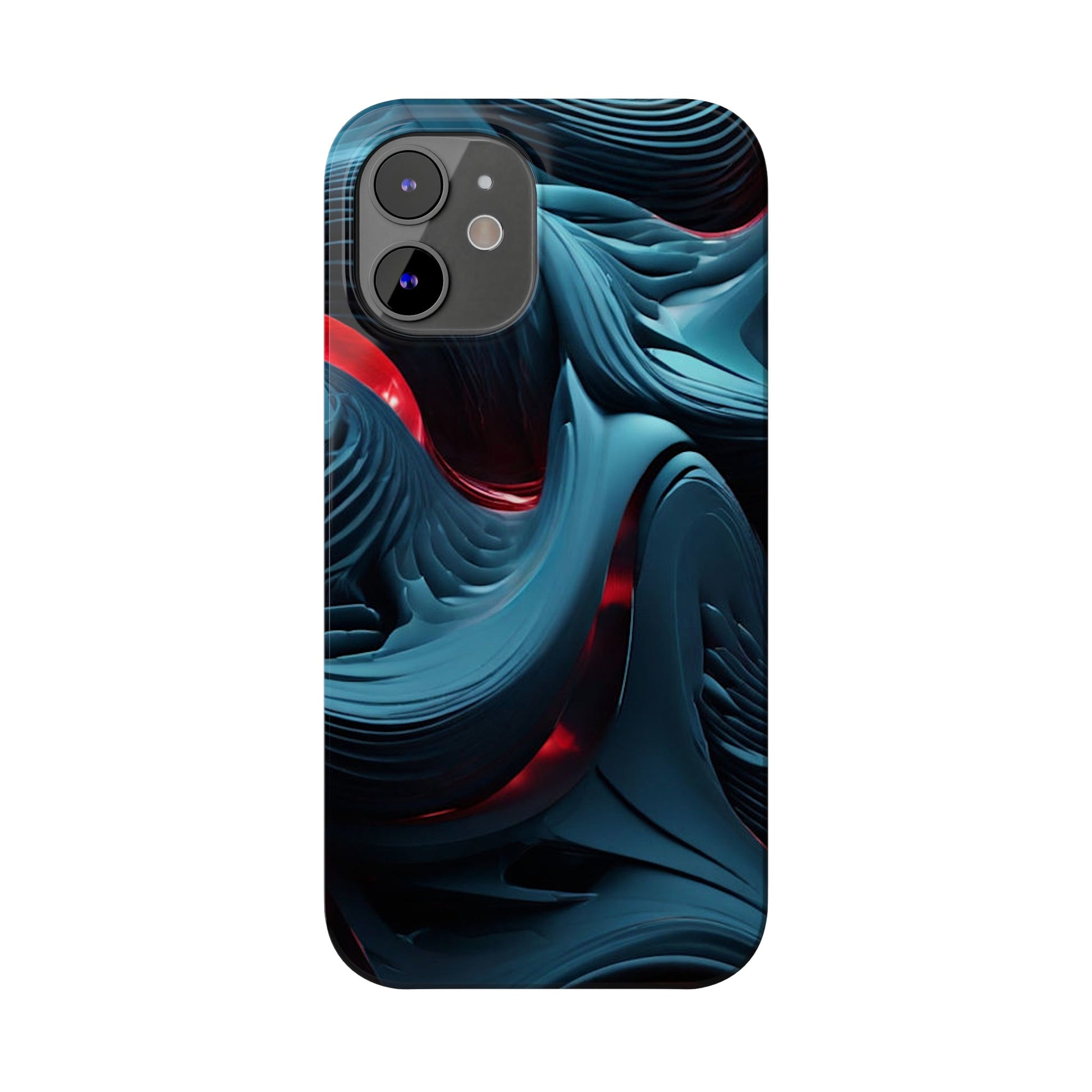 Abstract Waves Slim Phone Case - Colorwink