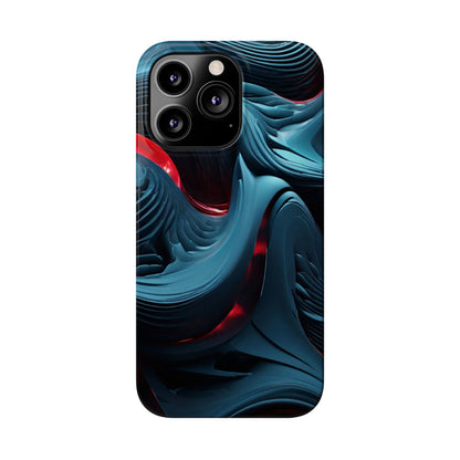 Abstract Waves Slim Phone Case - Colorwink