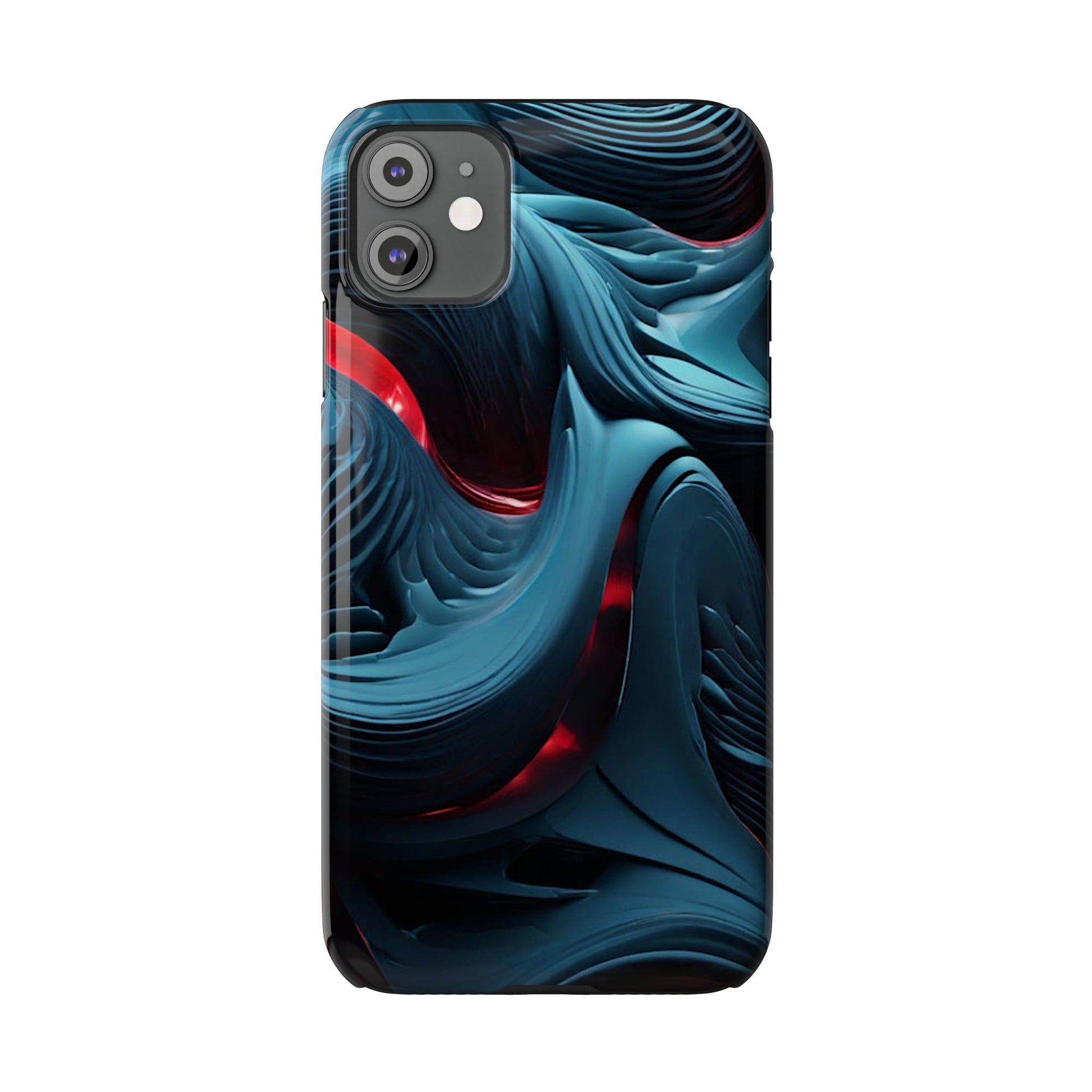 Abstract Waves Slim Phone Case - Colorwink