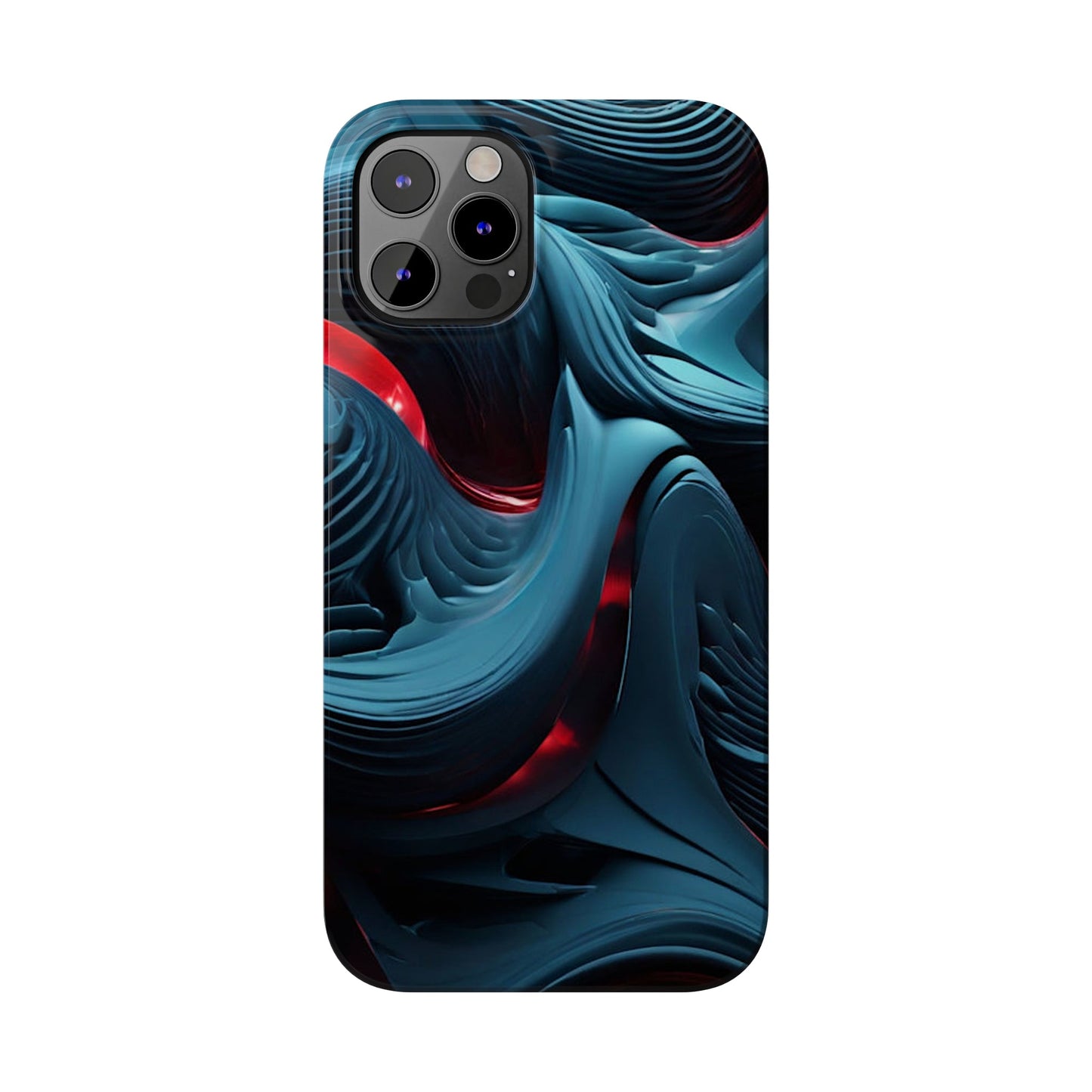 Abstract Waves Slim Phone Case - Colorwink