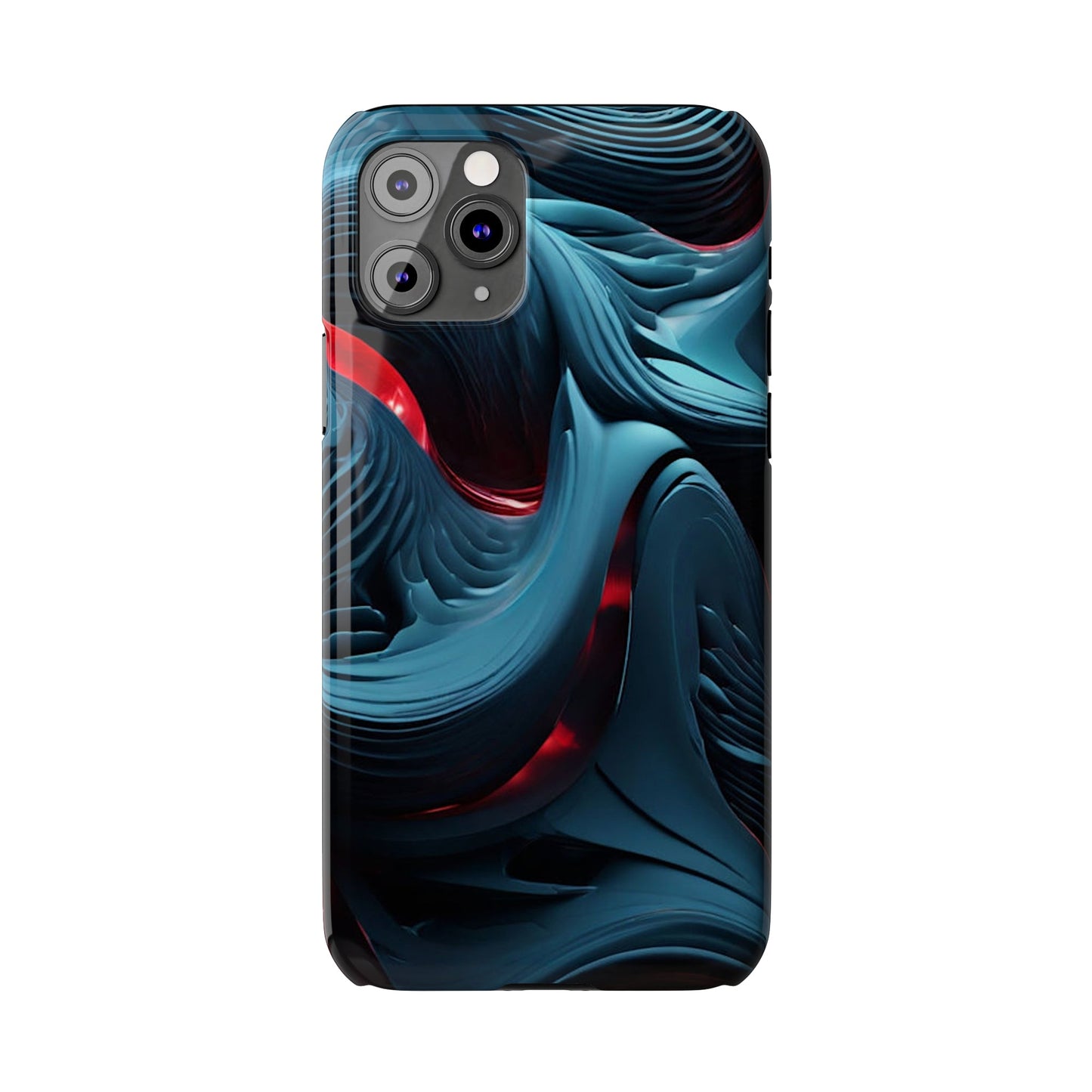 Abstract Waves Slim Phone Case - Colorwink