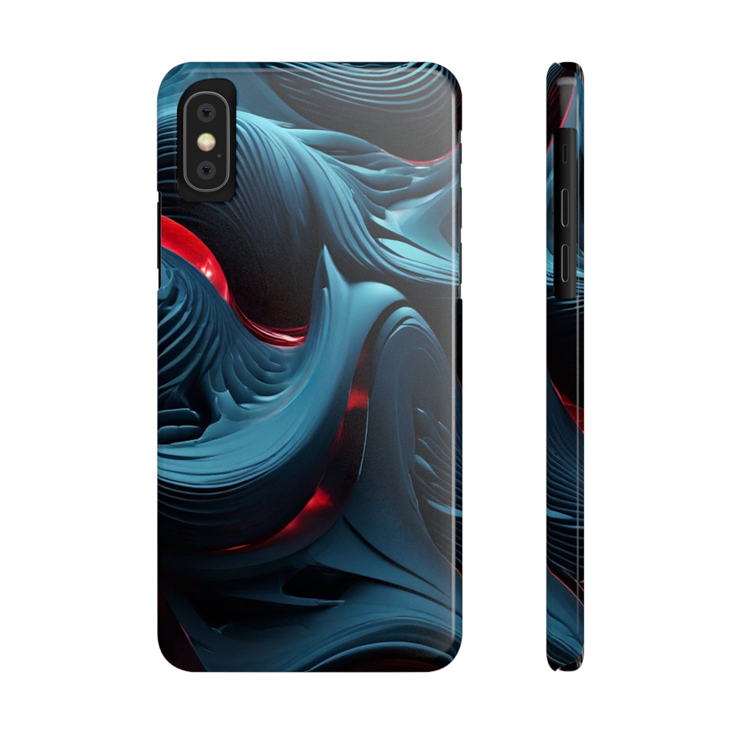 Abstract Waves Slim Phone Case - Colorwink