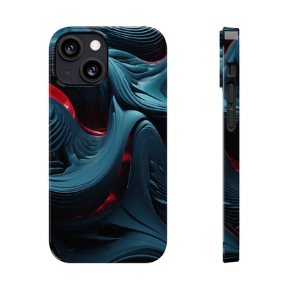 Abstract Waves Slim Phone Case - Colorwink