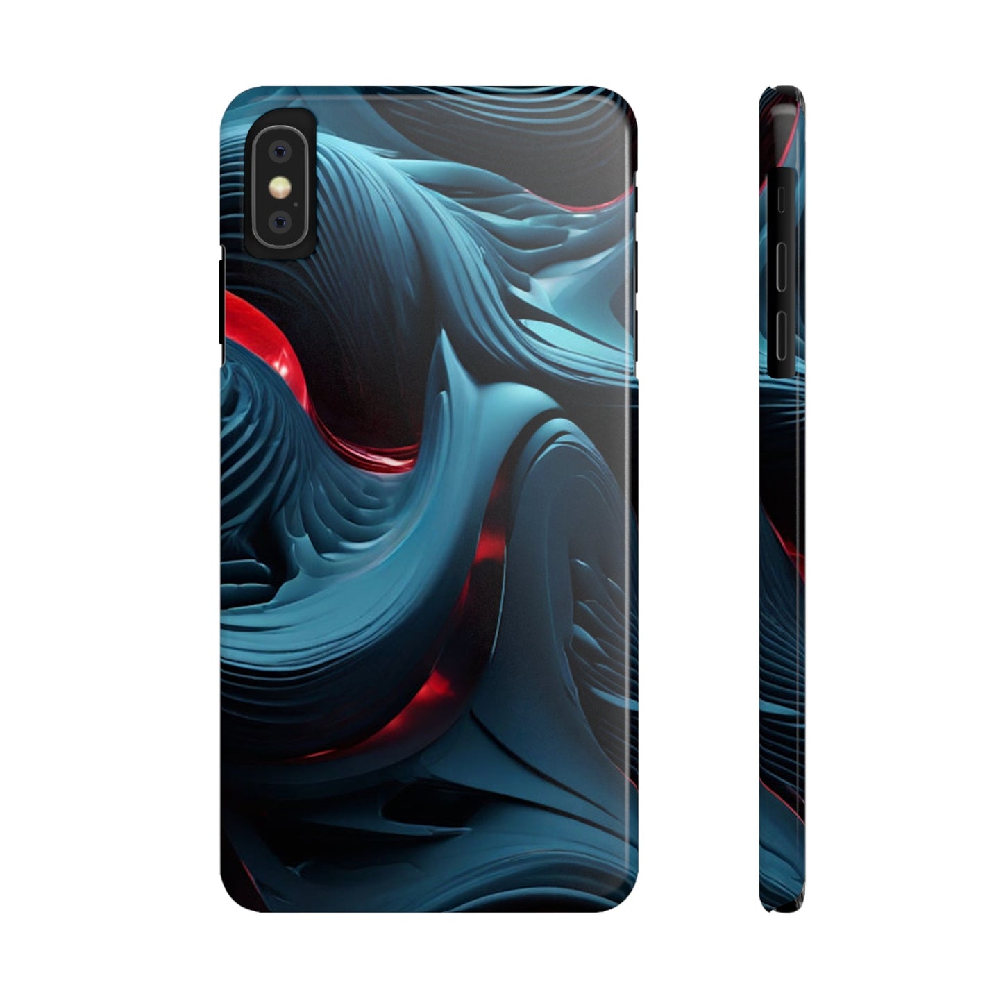 Abstract Waves Slim Phone Case - Colorwink