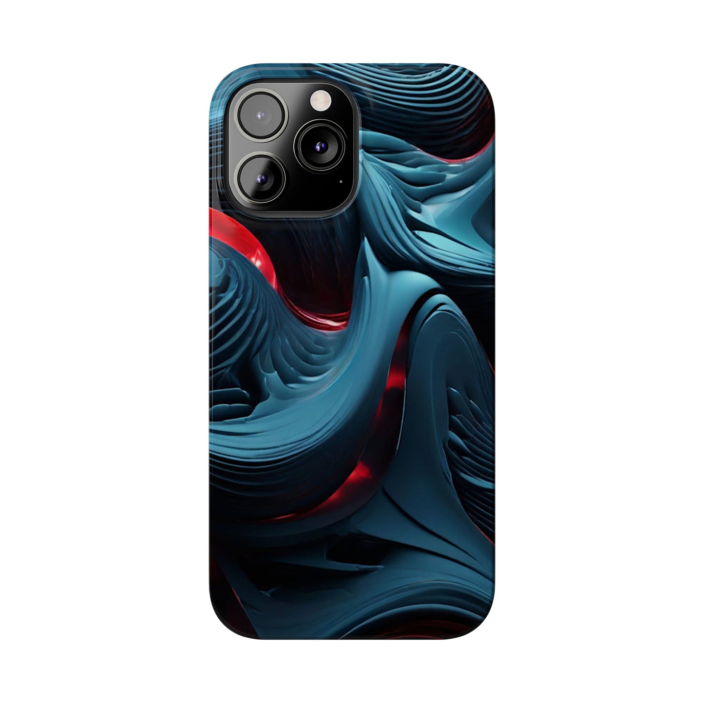 Abstract Waves Slim Phone Case - Colorwink