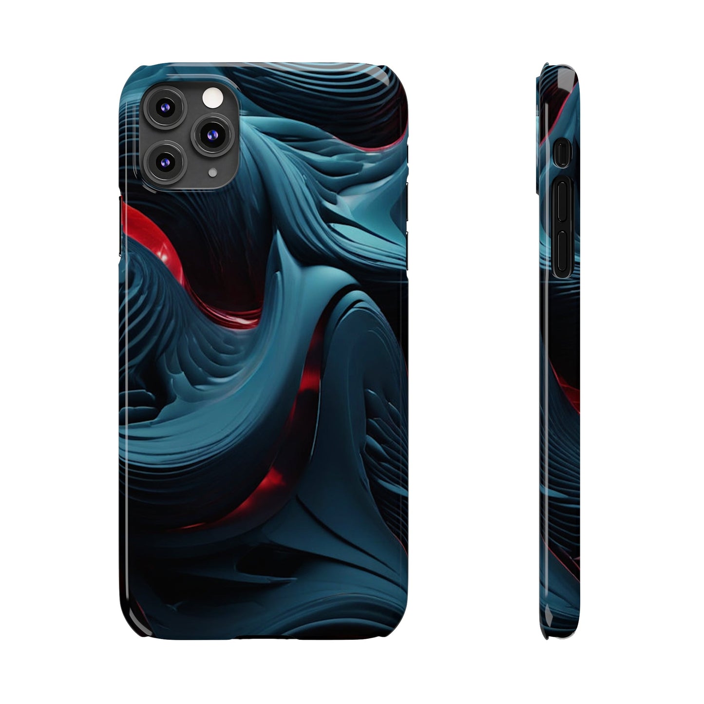 Abstract Waves Slim Phone Case - Colorwink