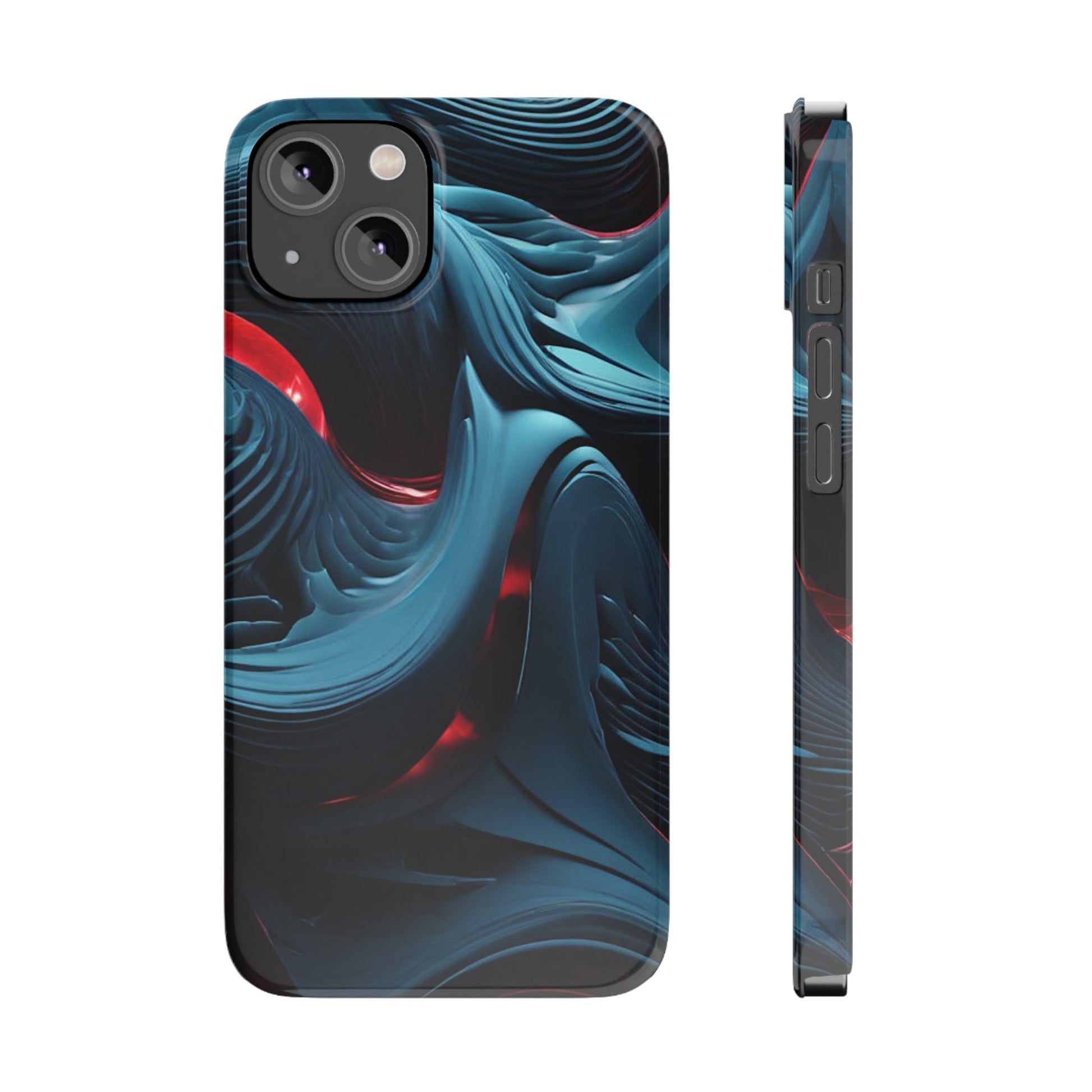 Abstract Waves Slim Phone Case - Colorwink