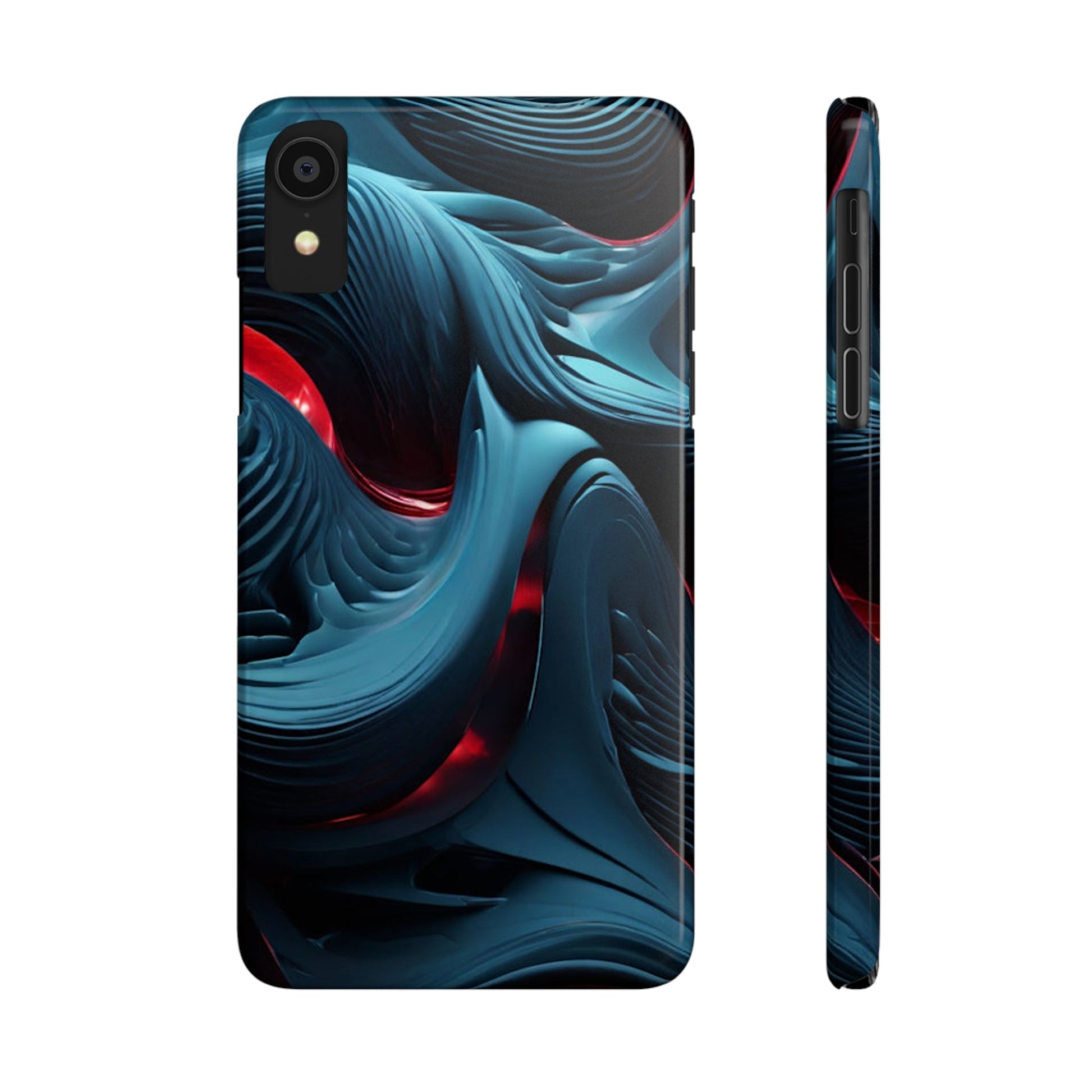 Abstract Waves Slim Phone Case - Colorwink