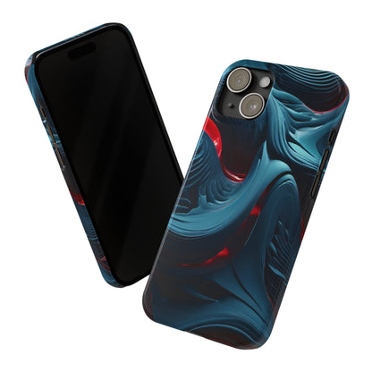 Abstract Waves Slim Phone Case - Colorwink