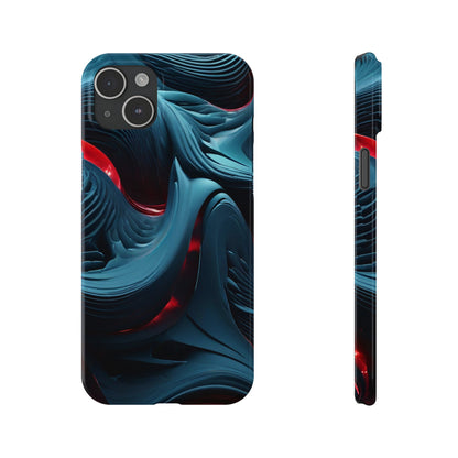 Abstract Waves Slim Phone Case - Colorwink