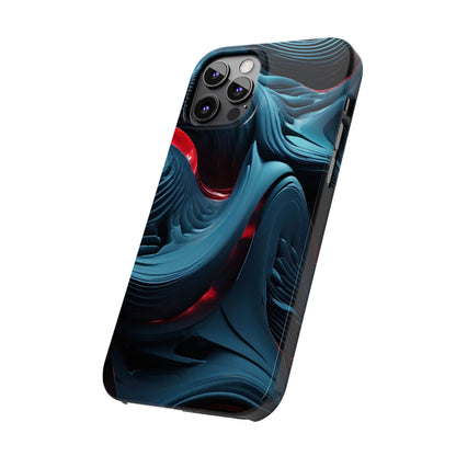 Abstract Waves Slim Phone Case - Colorwink