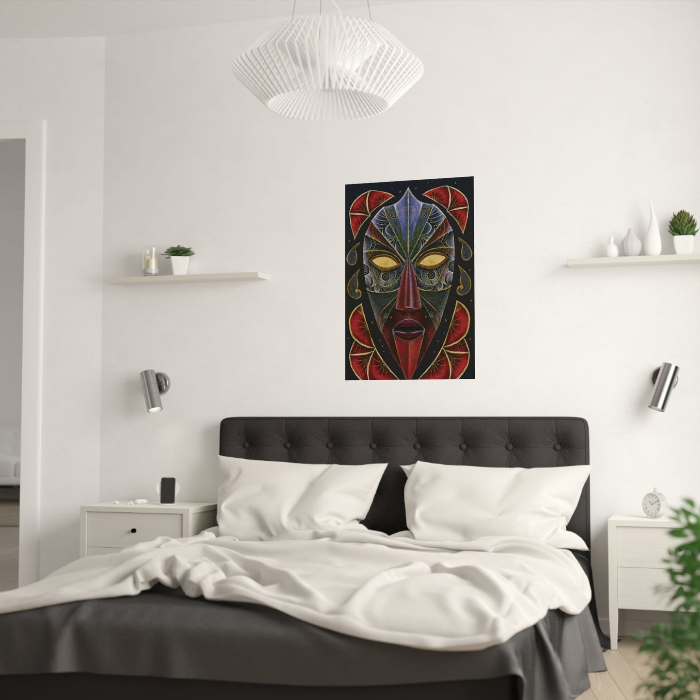 African Mask Art Poster - Colorwink