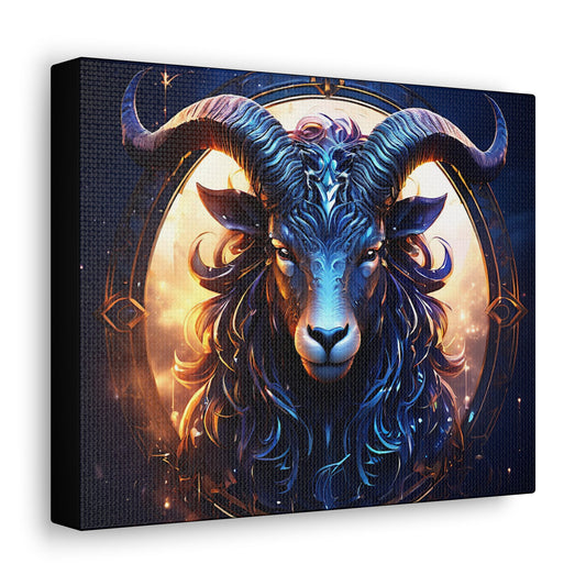 Aries Zodiac Canvas - Colorwink