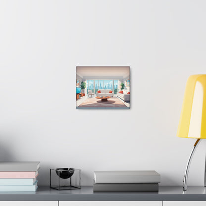 Artistic Apartment City View Canvas - Colorwink