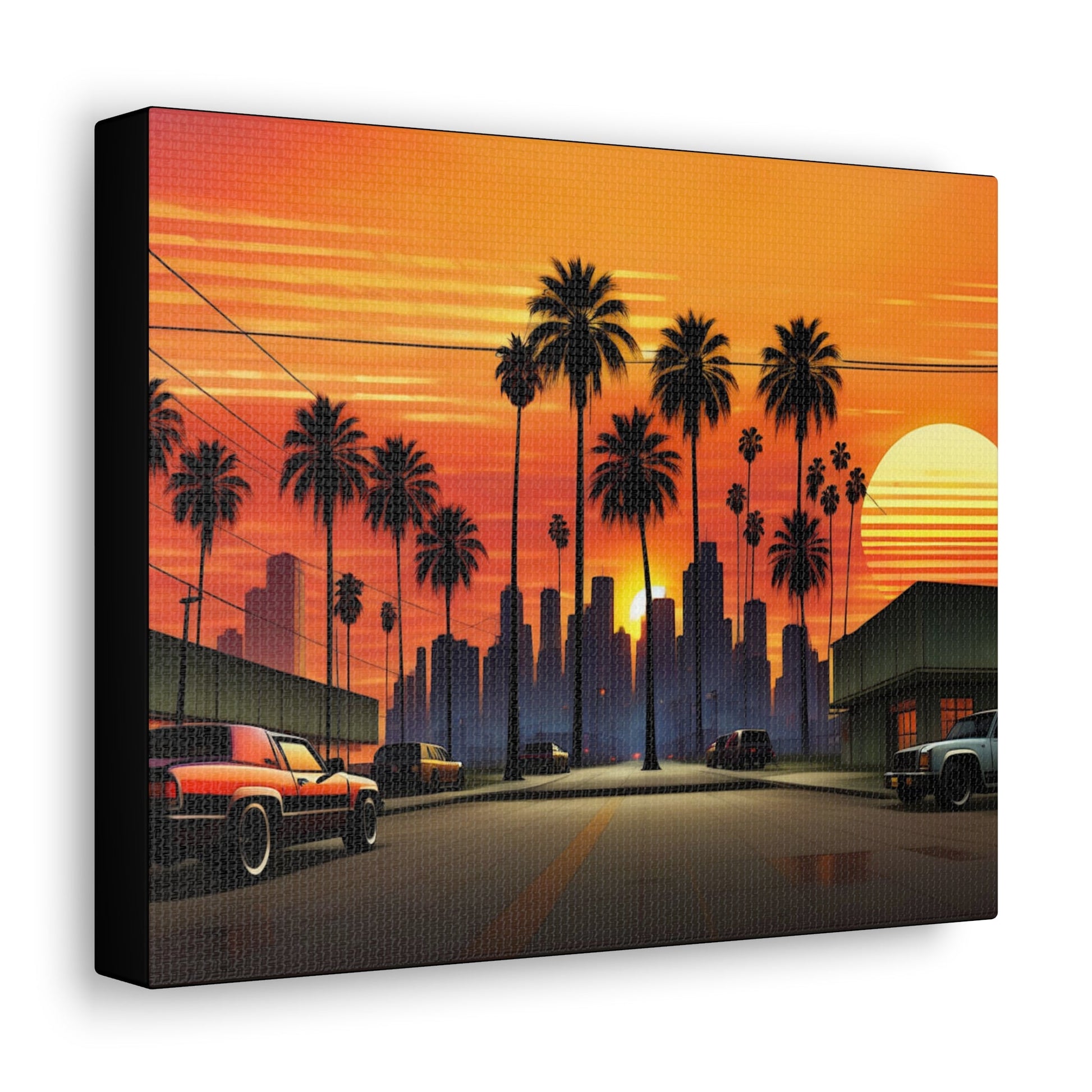 Artistic Sunset Canvas - Colorwink