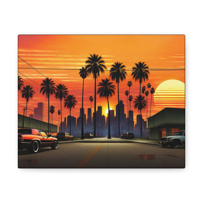 Artistic Sunset Canvas - Colorwink