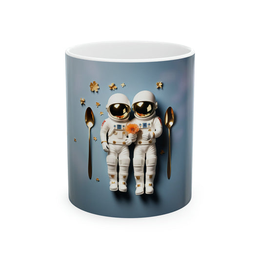 Astronaut Couple Coffee Mug - Colorwink