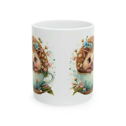 Baby Hedgehog Ceramic Mug - Colorwink