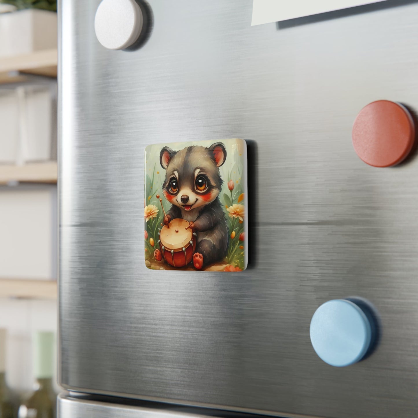 Baby Skunk Fridge Magnet - Colorwink