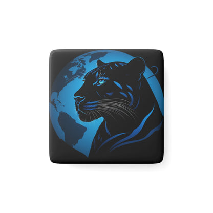 Back Panther Fridge Magnet - Colorwink