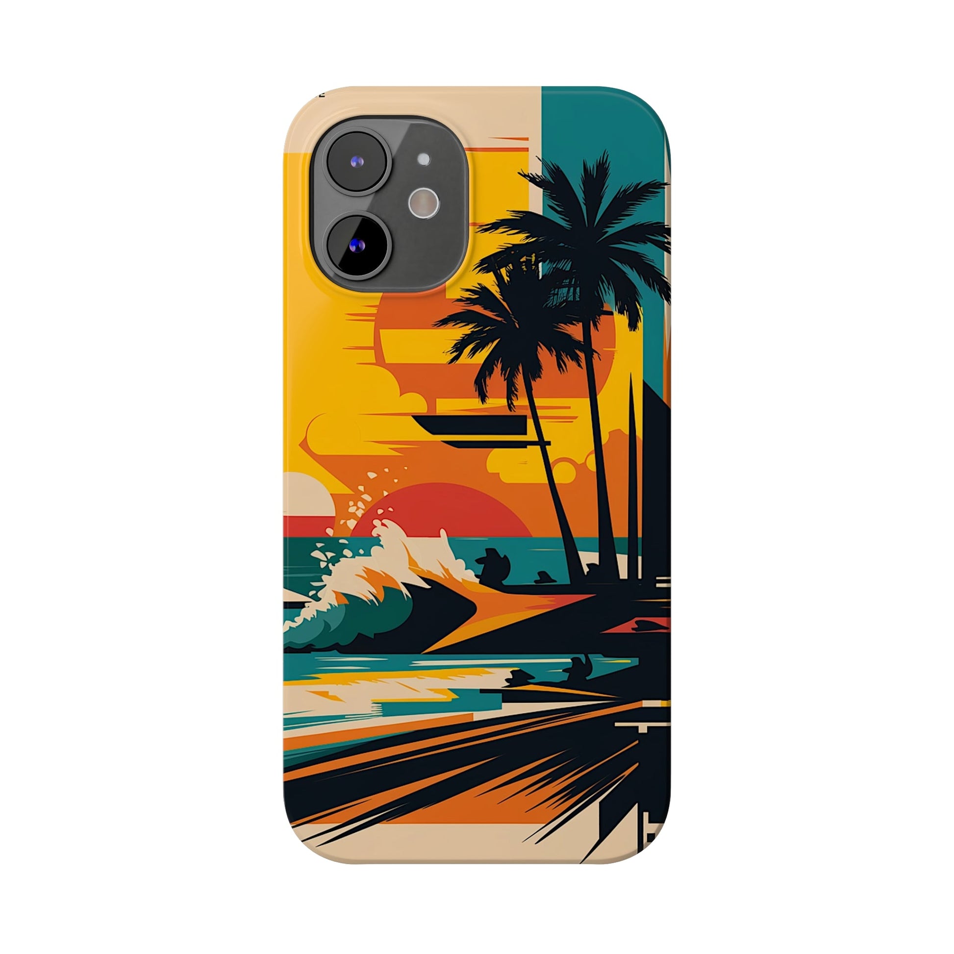 Beach Mural Slim Phone Case - Colorwink