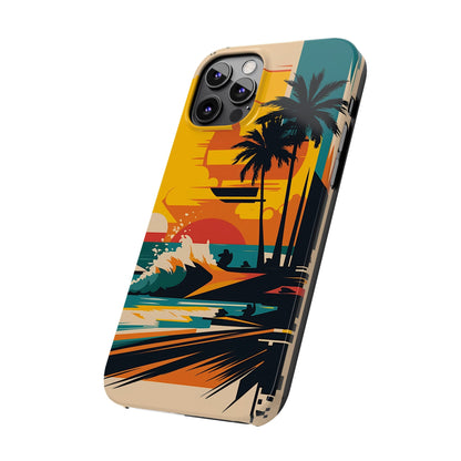 Beach Mural Slim Phone Case - Colorwink