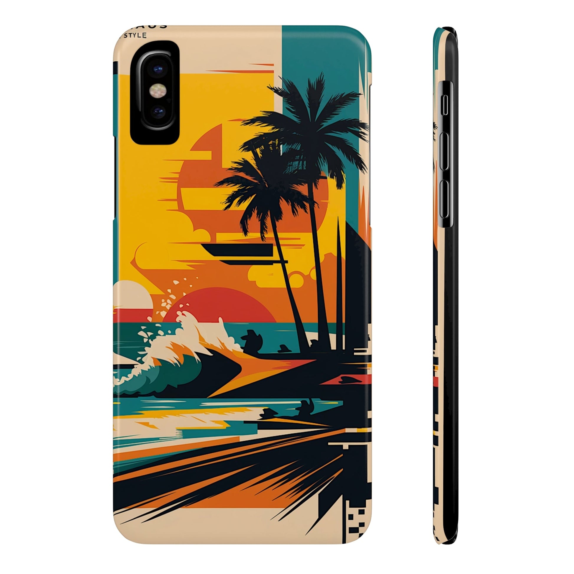 Beach Mural Slim Phone Case - Colorwink