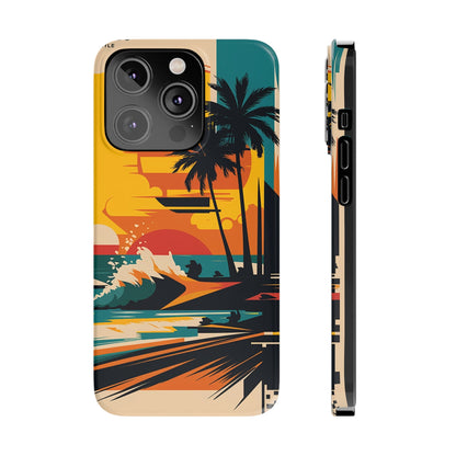 Beach Mural Slim Phone Case - Colorwink