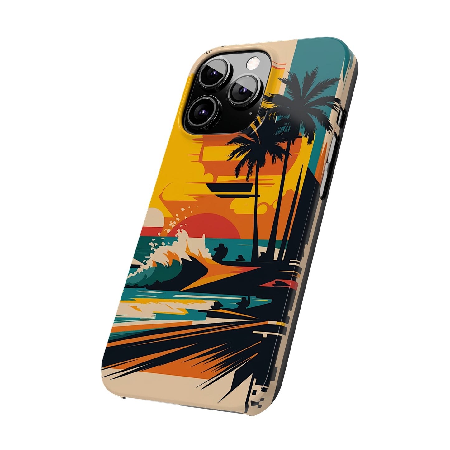 Beach Mural Slim Phone Case - Colorwink