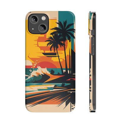 Beach Mural Slim Phone Case - Colorwink