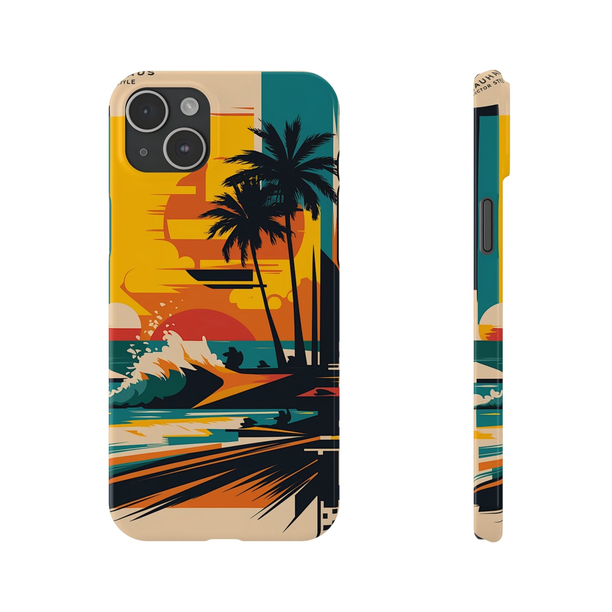 Beach Mural Slim Phone Case - Colorwink