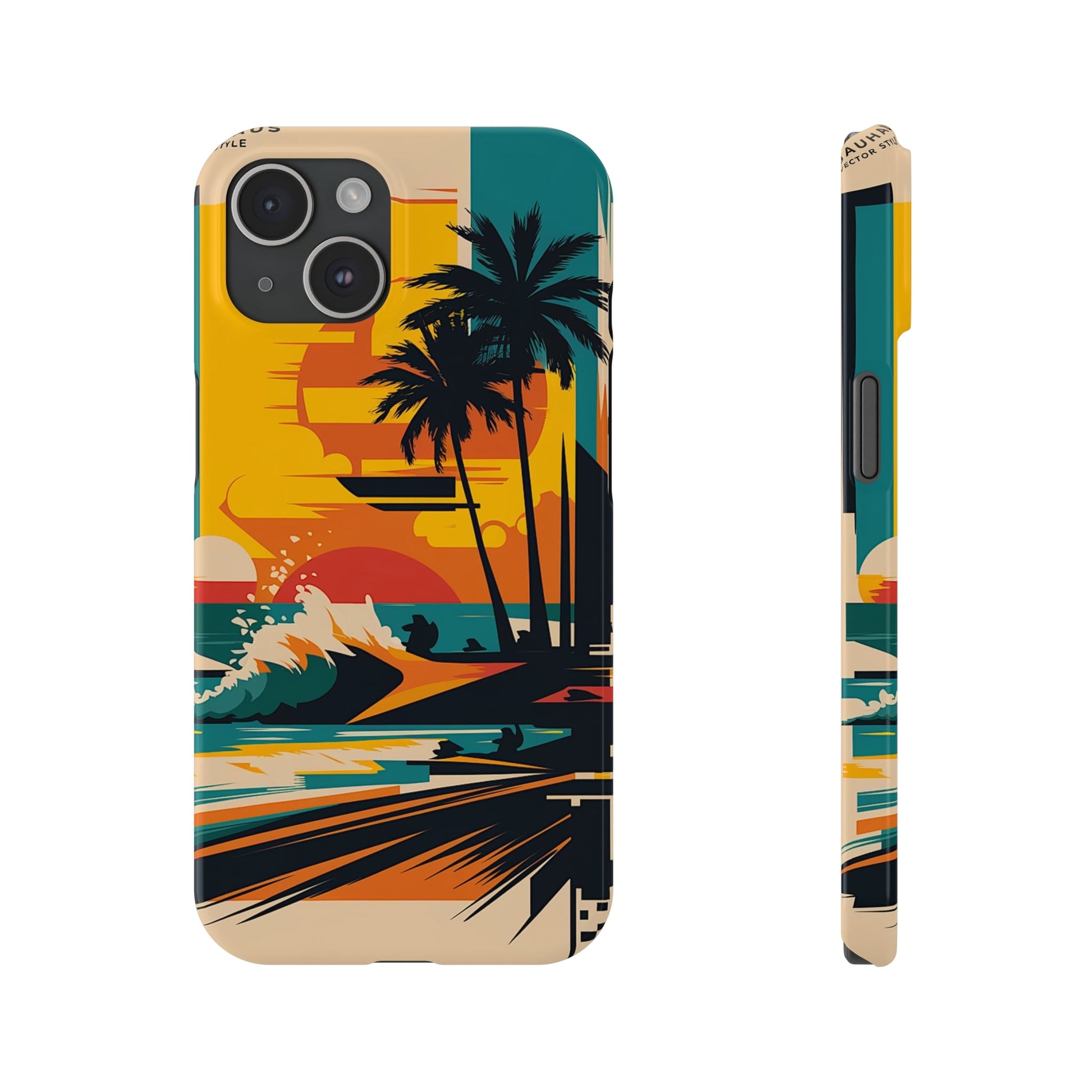 Beach Mural Slim Phone Case - Colorwink