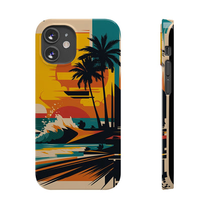 Beach Mural Slim Phone Case - Colorwink