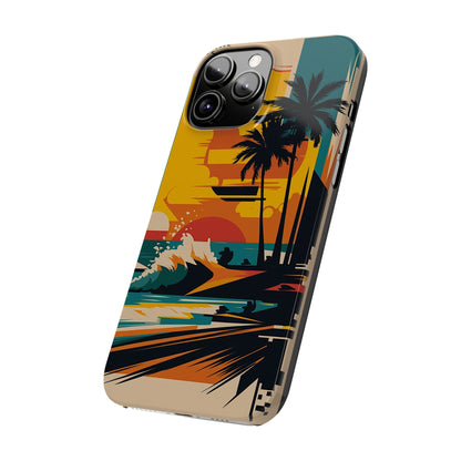 Beach Mural Slim Phone Case - Colorwink