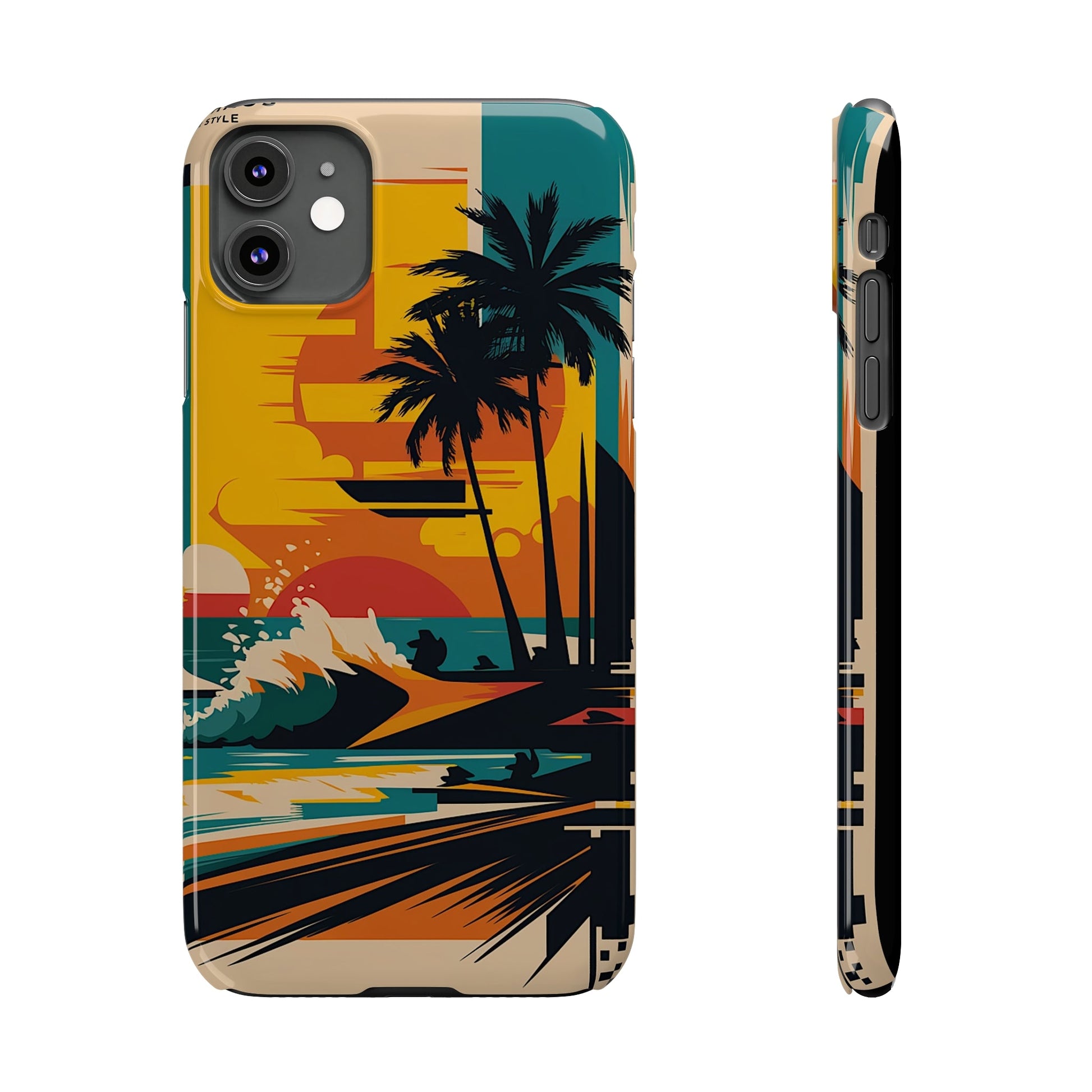 Beach Mural Slim Phone Case - Colorwink