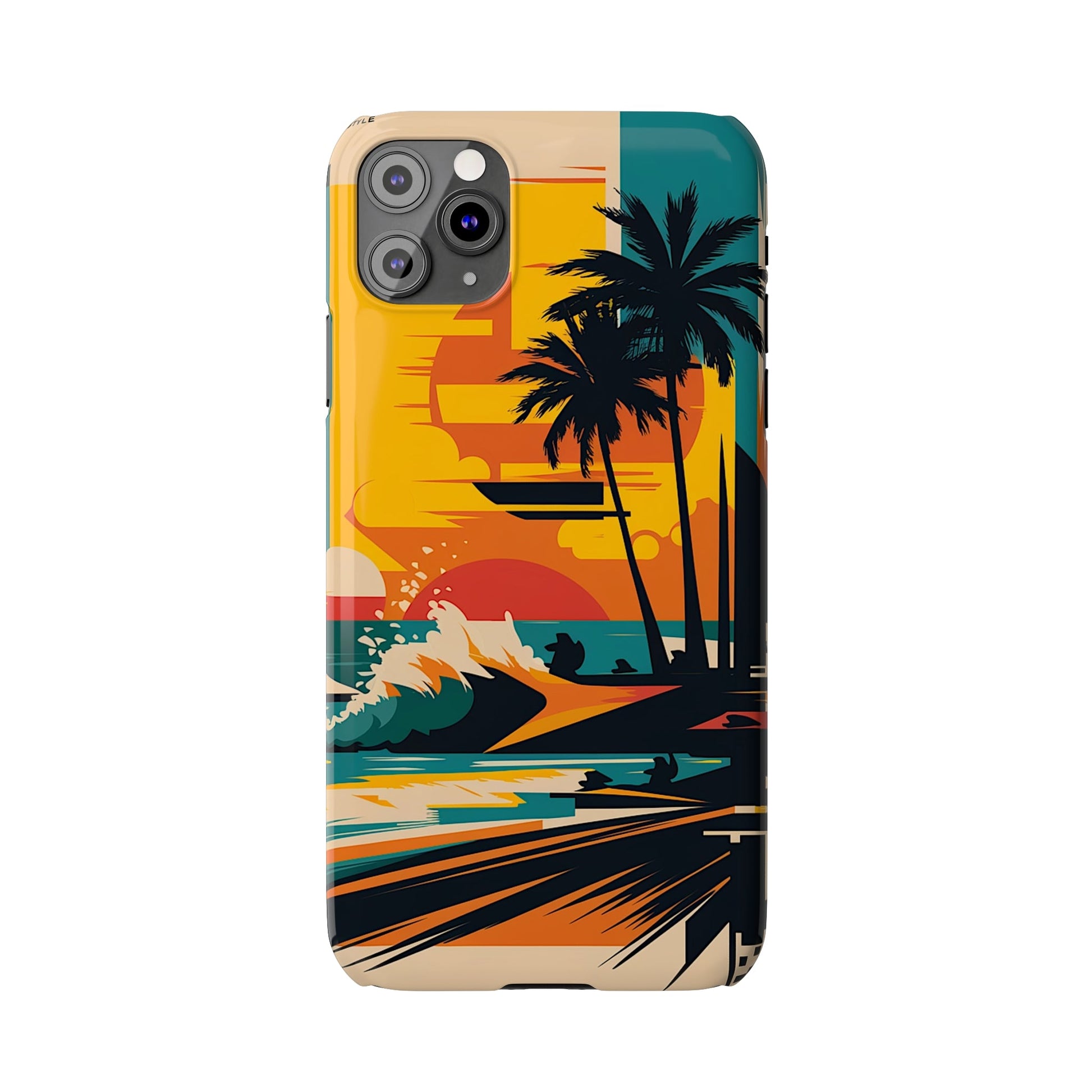 Beach Mural Slim Phone Case - Colorwink