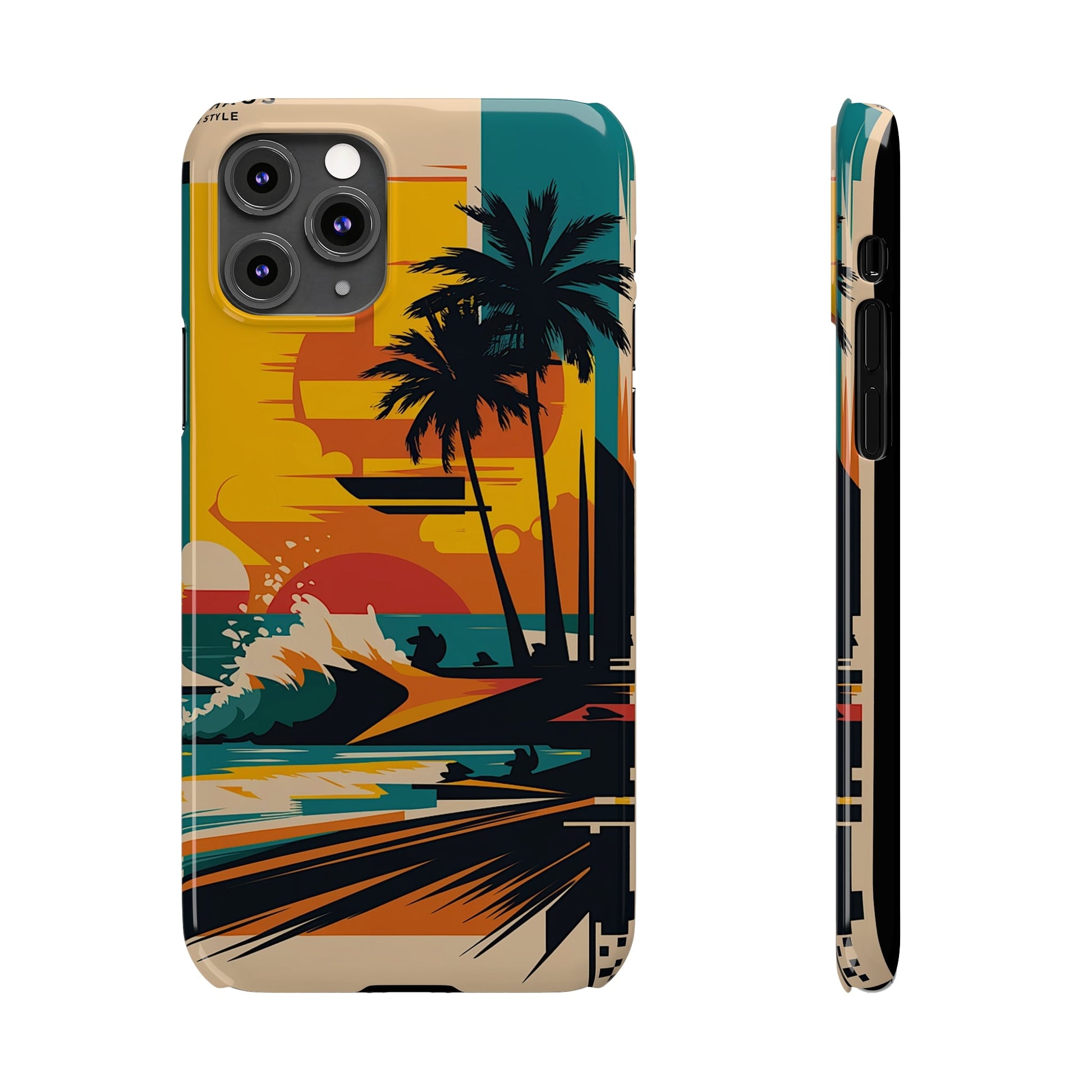 Beach Mural Slim Phone Case - Colorwink