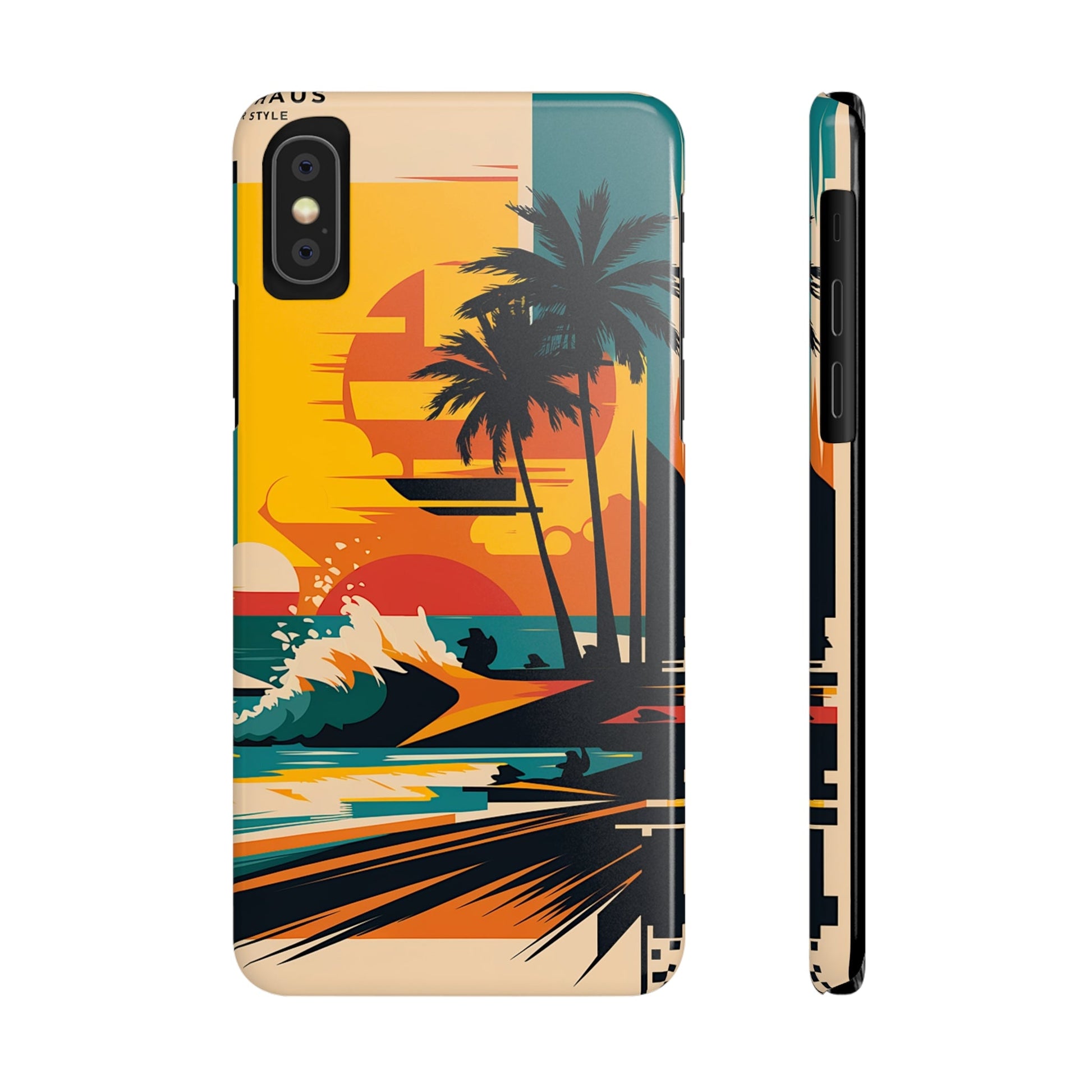 Beach Mural Slim Phone Case - Colorwink